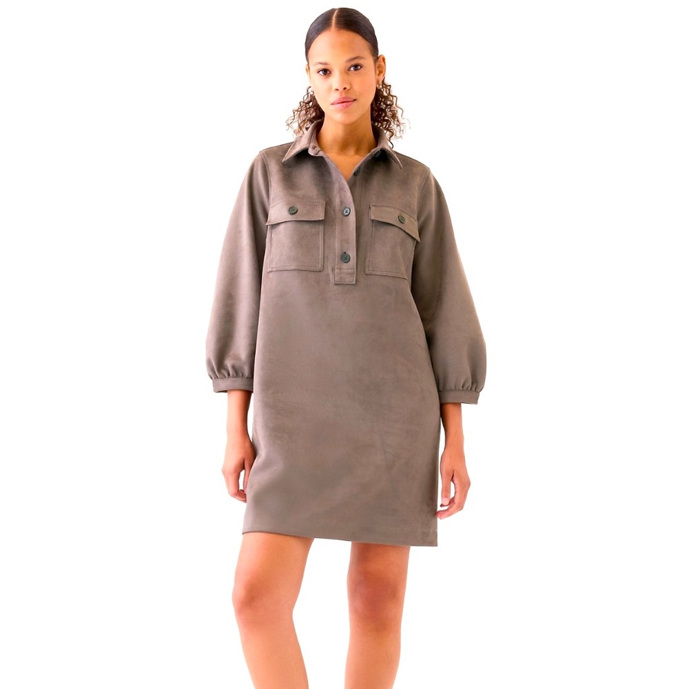 NWT Gap vegan suede shift dress